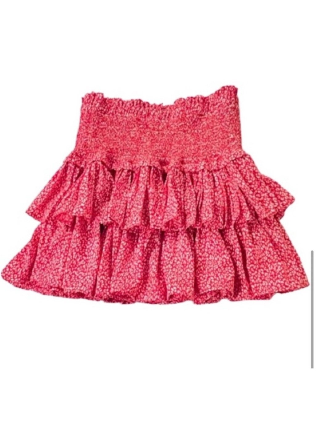 Mlixology-"We're All Pretty Girls"-Tiered Ruffle Smocked Mini Skirt Size: Medium — image 3 of 7